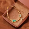 Hyacinth's original design of a new Chinese-style gourd bracelet and emerald chalcedony bracelet will be a bestseller on Douyin in the autumn and winter of 2025 Specification image
